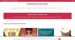 Desktop Screenshot of cinemaspaziouno.it